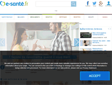 Tablet Screenshot of e-sante.fr