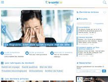 Tablet Screenshot of e-sante.be